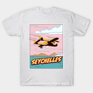 Seychelles Travel cartoon T-Shirt